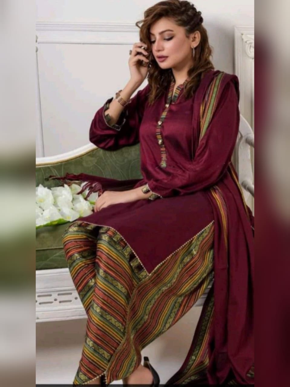 WINTER SILK DIGITAL PRINTED 3-PIECE - DP#55